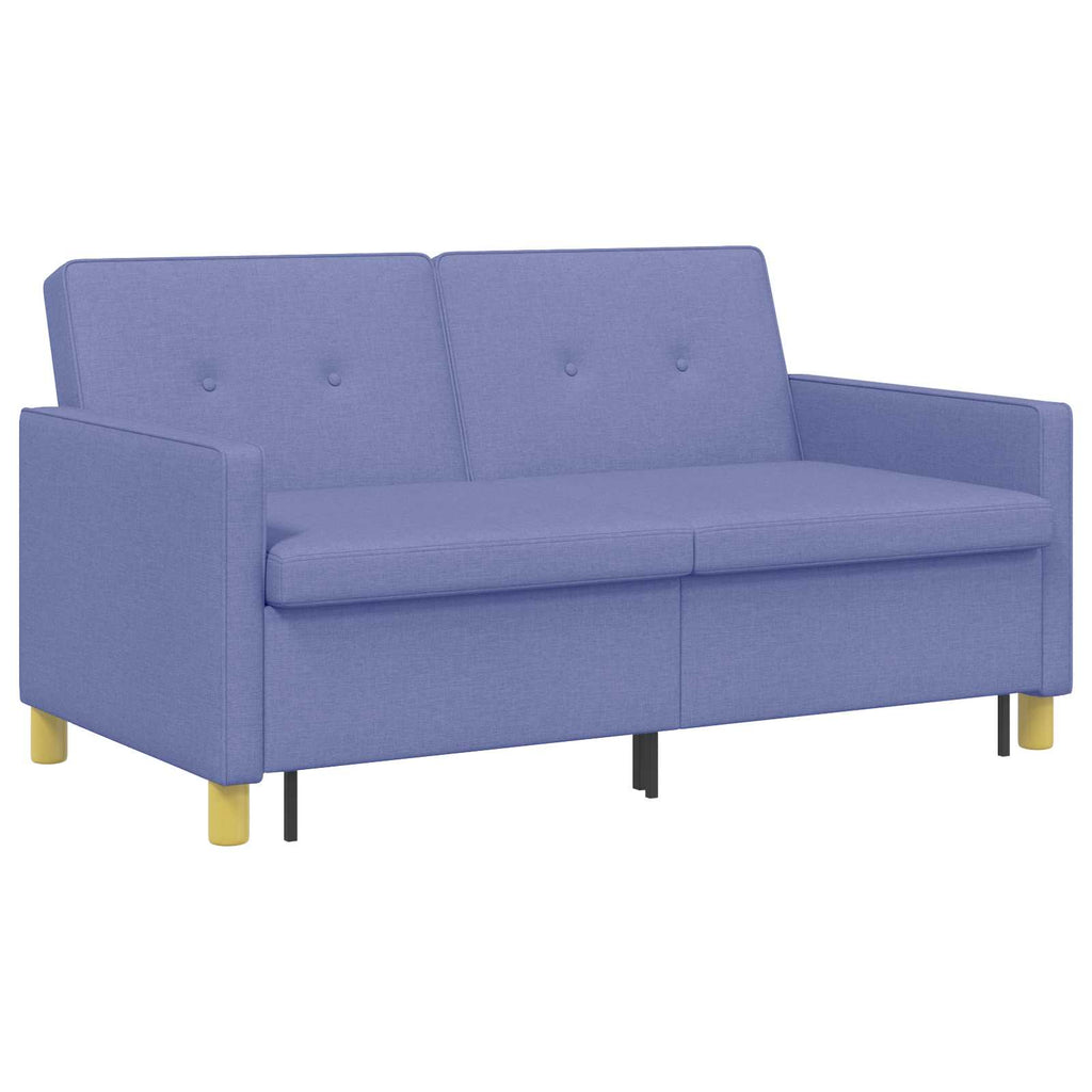 vidaXL Schlafsofa Ausziehbar Jeans blau Stoff