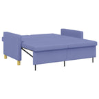 vidaXL Schlafsofa Ausziehbar Jeans blau Stoff