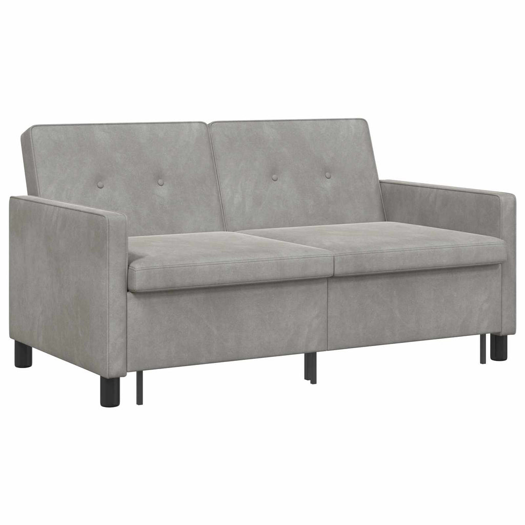 vidaXL Schlafsofa Hellgrün Stoff