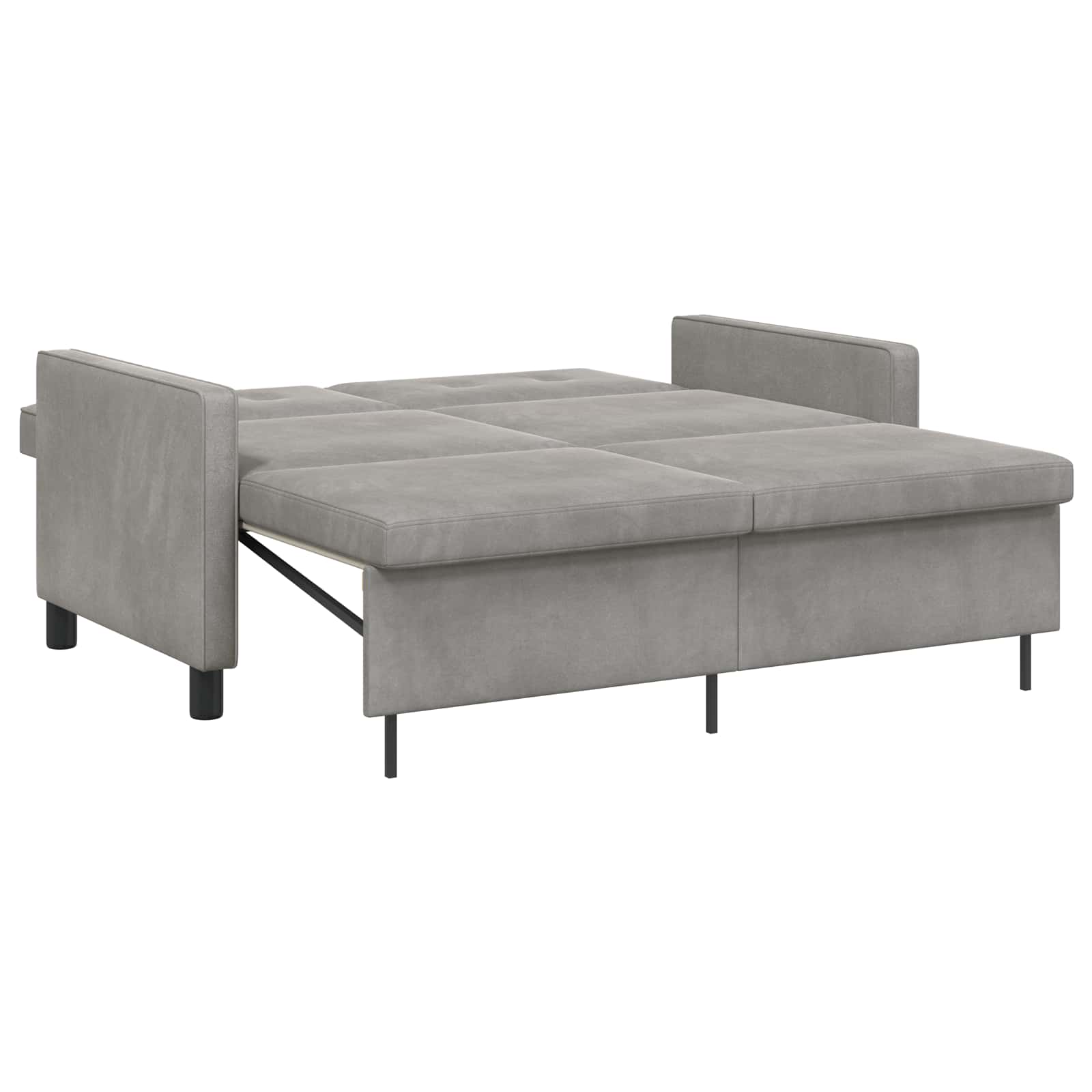vidaXL Schlafsofa Hellgrün Stoff