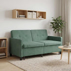 vidaXL Schlafsofa Meergrün Stoff