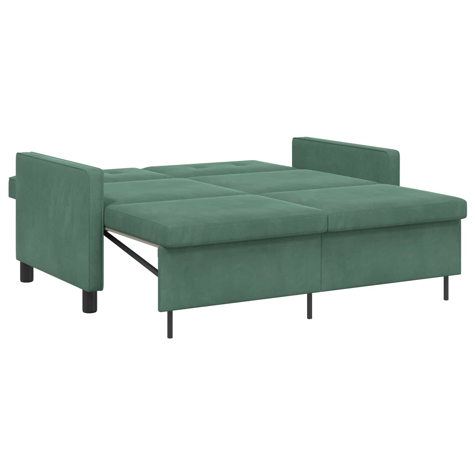 vidaXL Schlafsofa Meergrün Stoff
