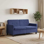 vidaXL Schlafsofa Polizeiblau Stoff