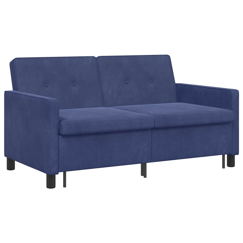 vidaXL Schlafsofa Polizeiblau Stoff