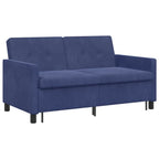 vidaXL Schlafsofa Polizeiblau Stoff