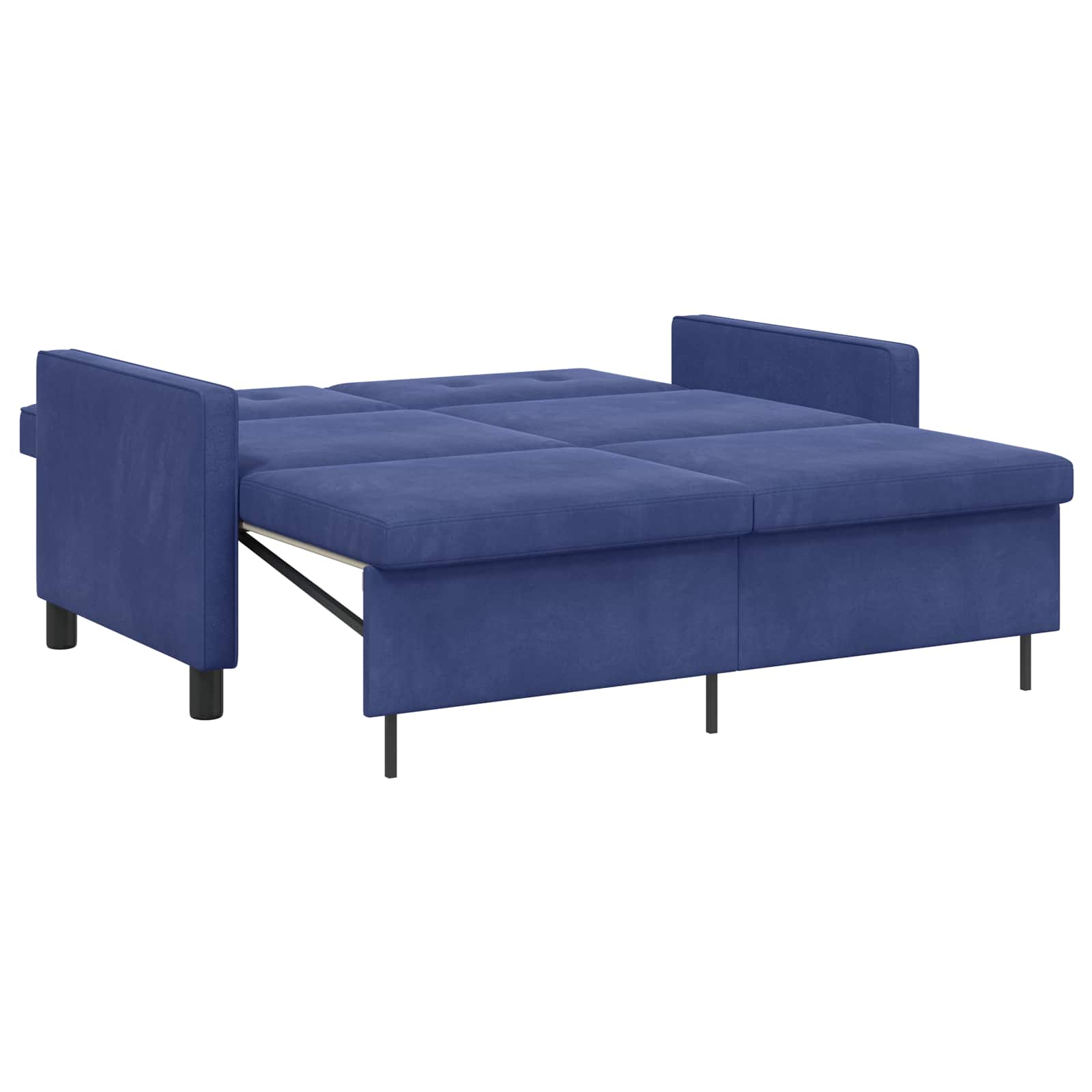 vidaXL Schlafsofa Polizeiblau Stoff