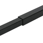 vidaXL Verstellbarer Fenster-Sicherheitsbalken Schwarz 710 - 1200 mm
