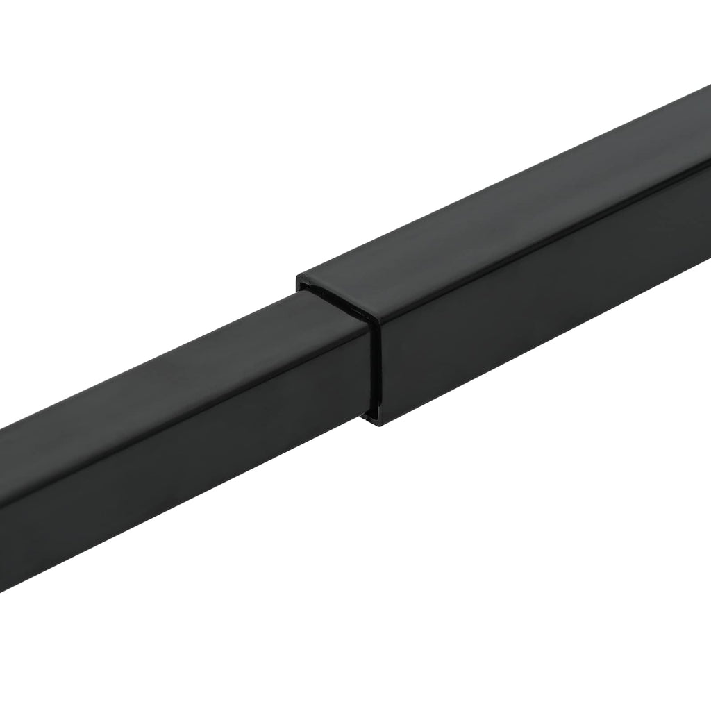 vidaXL Verstellbarer Fenster-Sicherheitsbalken 3 pcs Schwarz Stahl