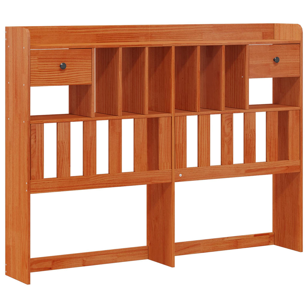 vidaXL Bücherregal Bettgestell mit Kopfteil Massivholz Kiefer