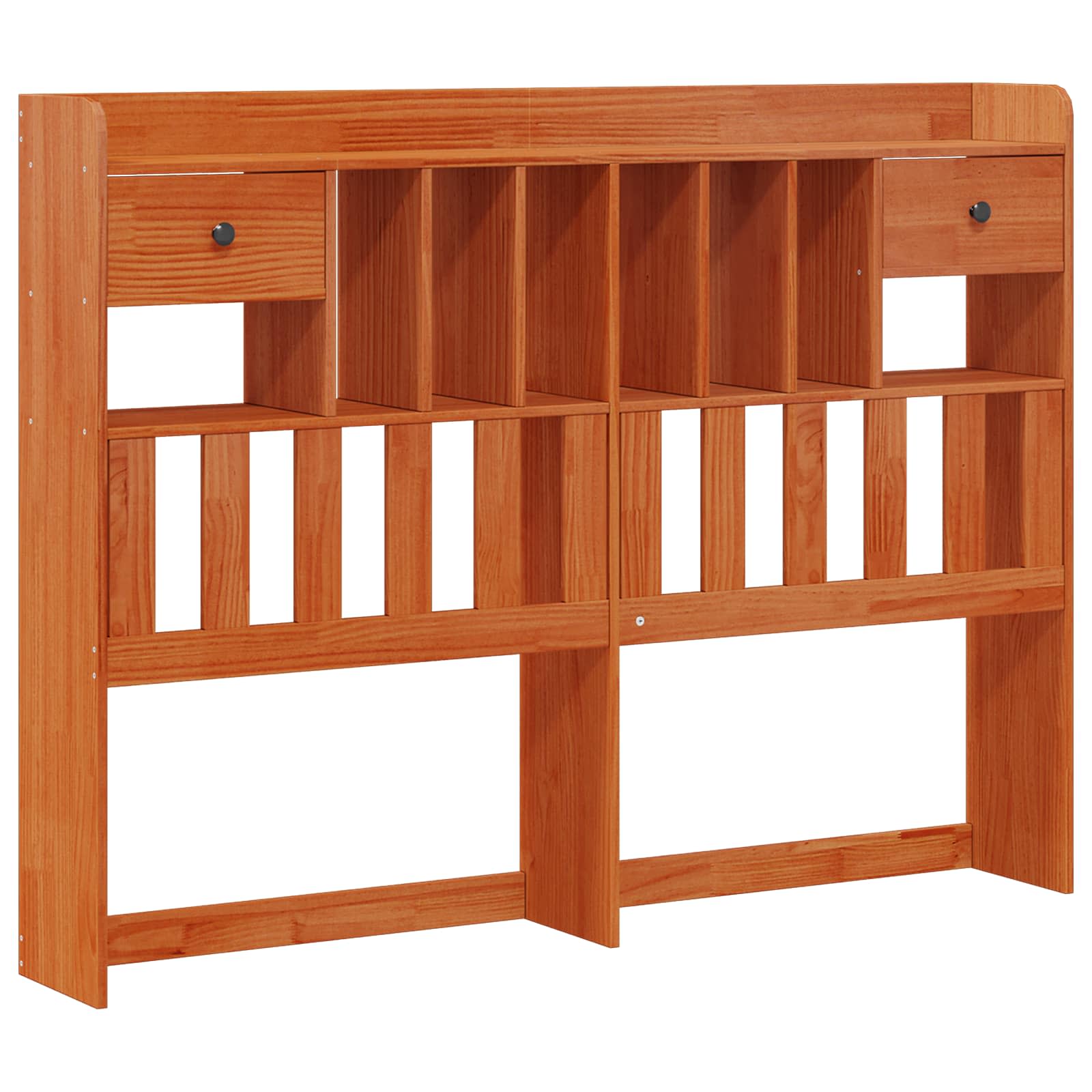 vidaXL Bücherregal Bettgestell mit Kopfteil Massivholz Kiefer