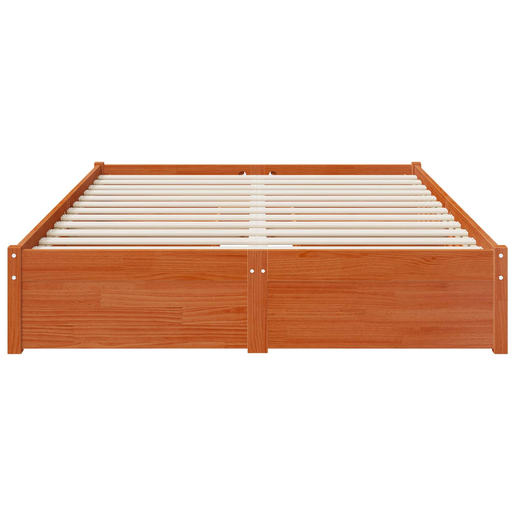 vidaXL Bettrahmen mit Schubladen mit Speicher Massivholz Kiefer