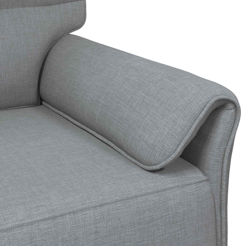 vidaXL Sofa 100% Polyester, Metallrahmen, MDF, Sperrholz
