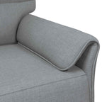 vidaXL Sofa 100% Polyester, Metallrahmen, MDF, Sperrholz