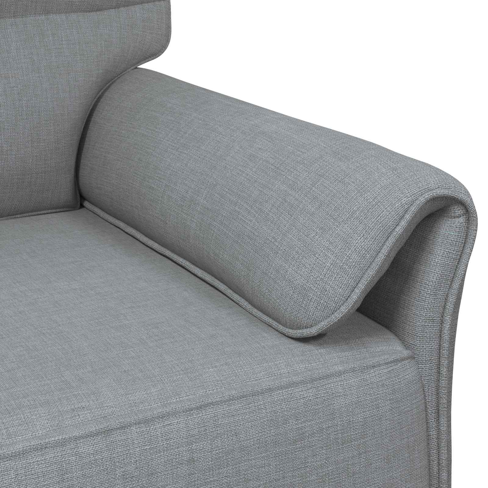 vidaXL Sofa 100% Polyester, Metallrahmen, MDF, Sperrholz