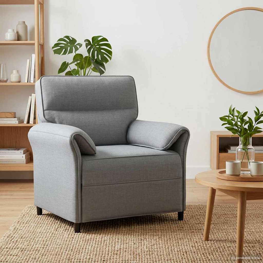 vidaXL Sofa 100% Polyester, Metallrahmen, MDF, Sperrholz
