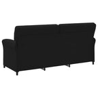 vidaXL 3-Sitzer-Sofa Schwarz 198 x 83 x 95 cm Stoff