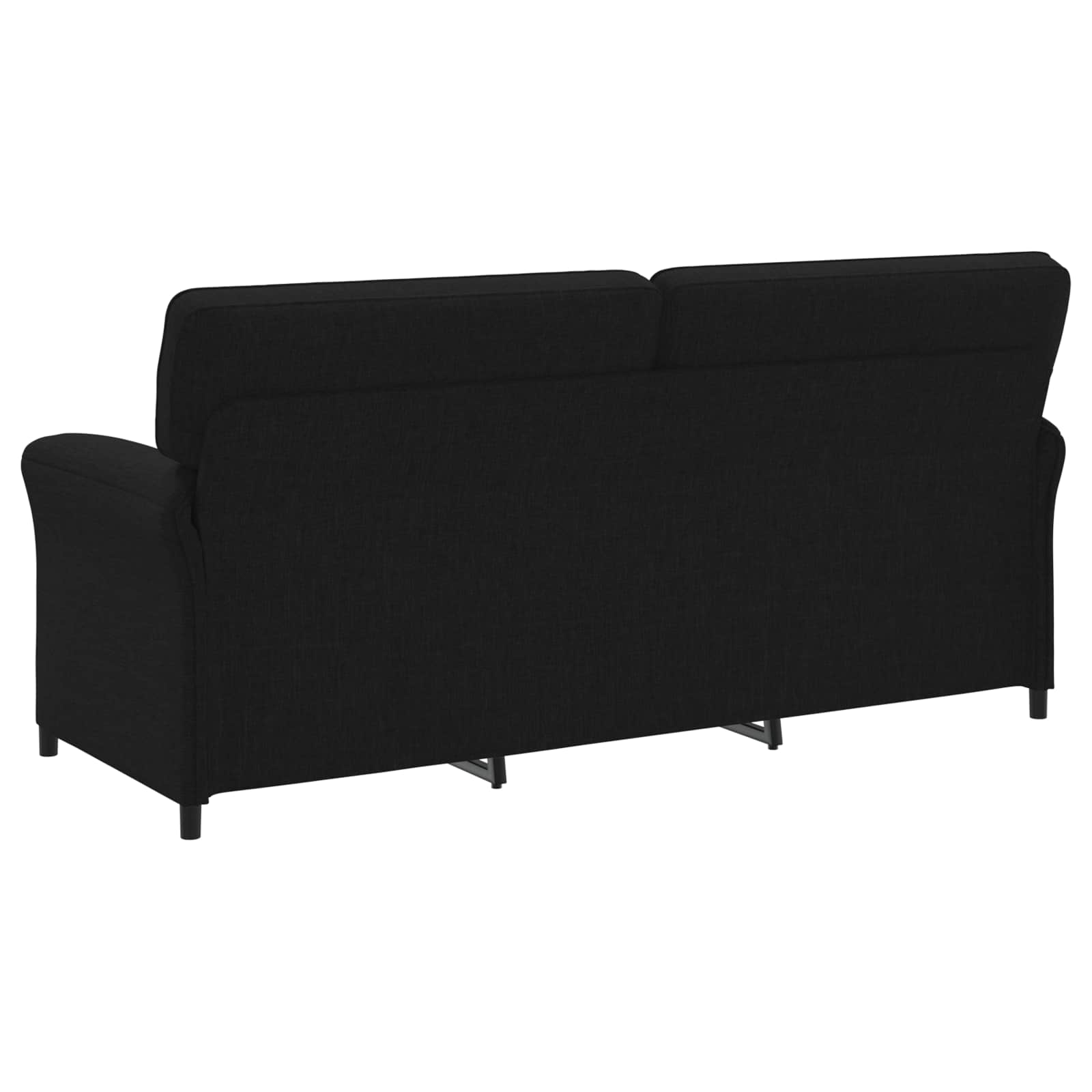 vidaXL 3-Sitzer-Sofa Schwarz 198 x 83 x 95 cm Stoff