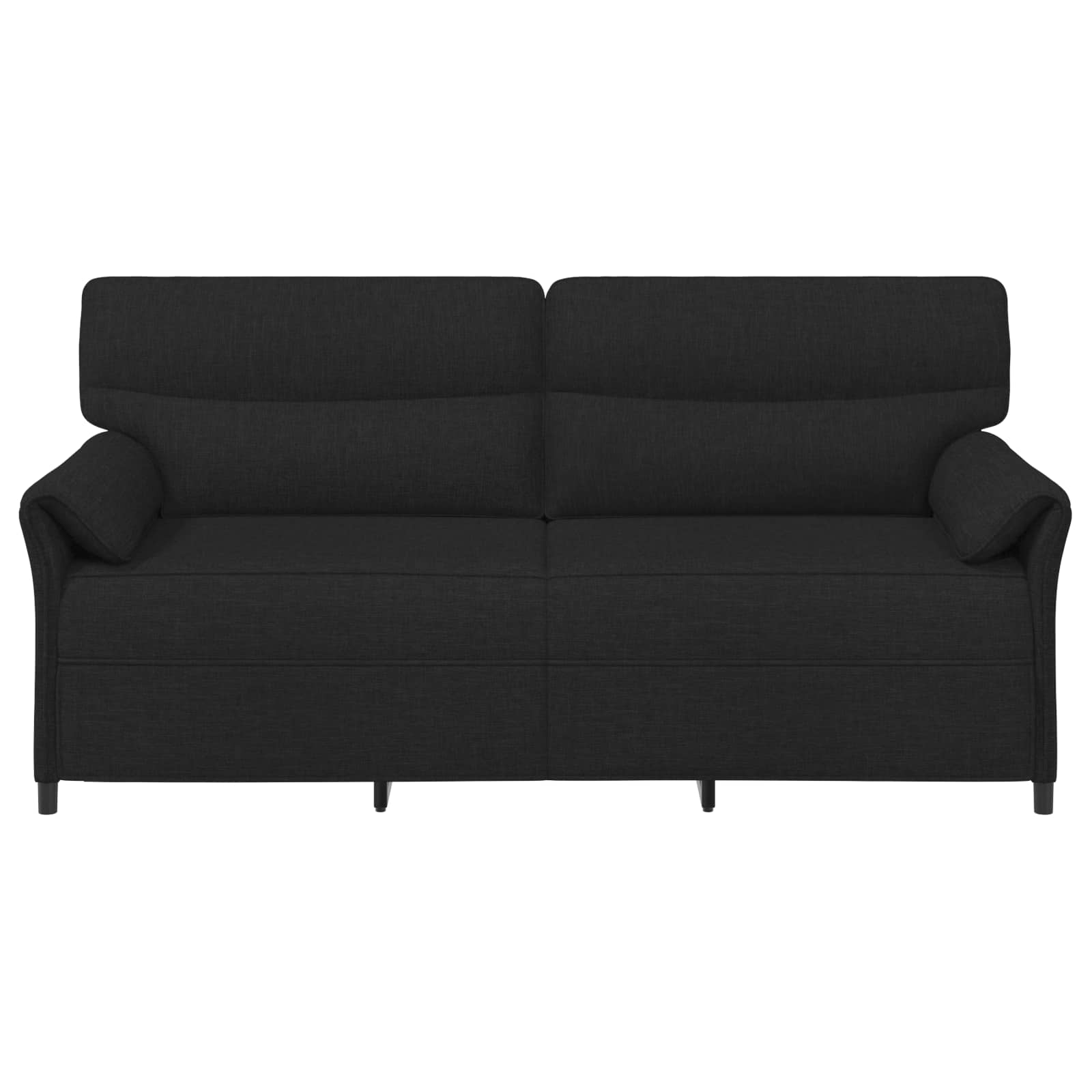 vidaXL 3-Sitzer-Sofa Schwarz 198 x 83 x 95 cm Stoff