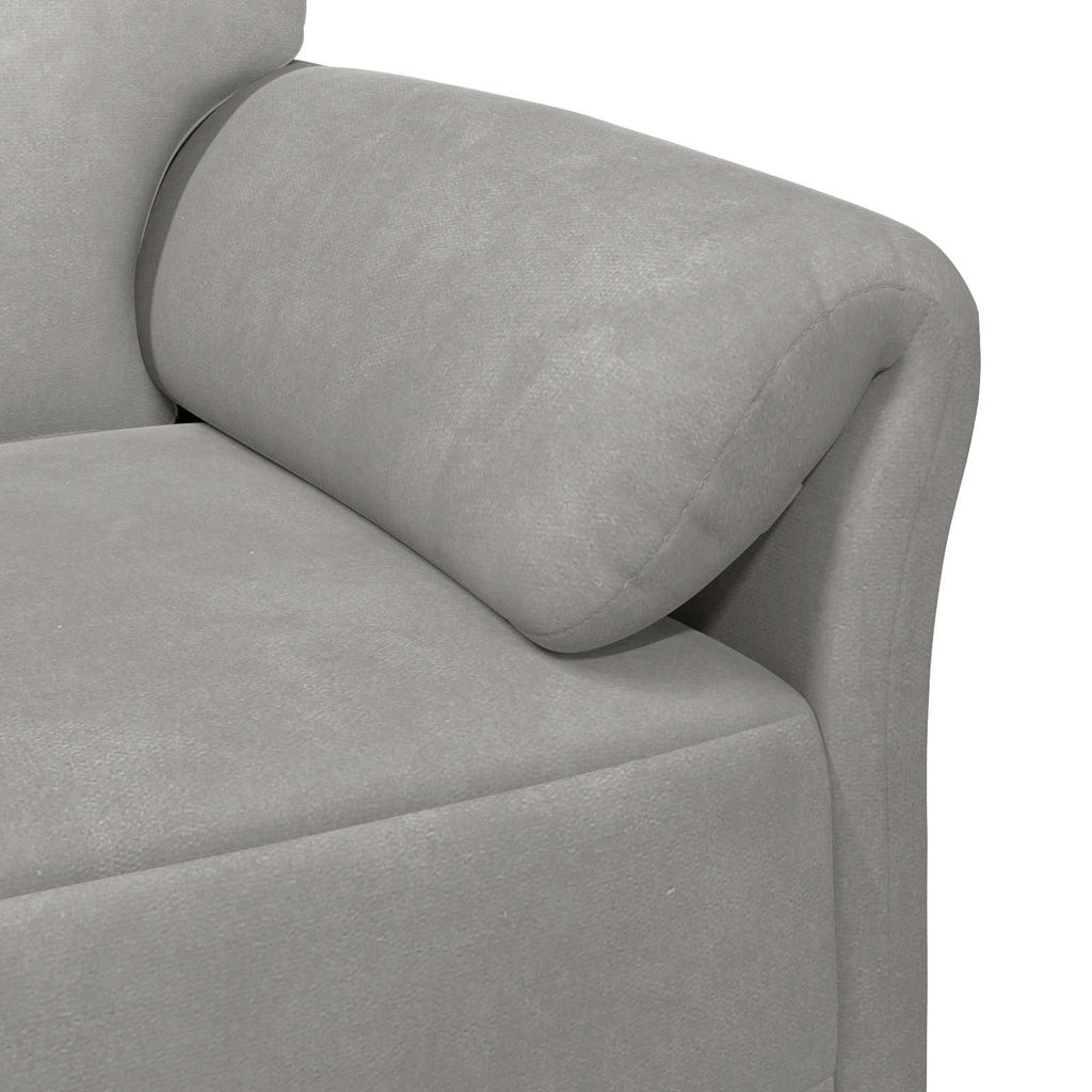 vidaXL 1-Sitzer Sofa Hellgrau 88 x 83 x 95 cm Samt