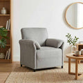 vidaXL 1-Sitzer Sofa Hellgrau 88 x 83 x 95 cm Samt