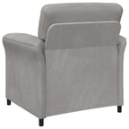 vidaXL 1-Sitzer Sofa Hellgrau 88 x 83 x 95 cm Samt