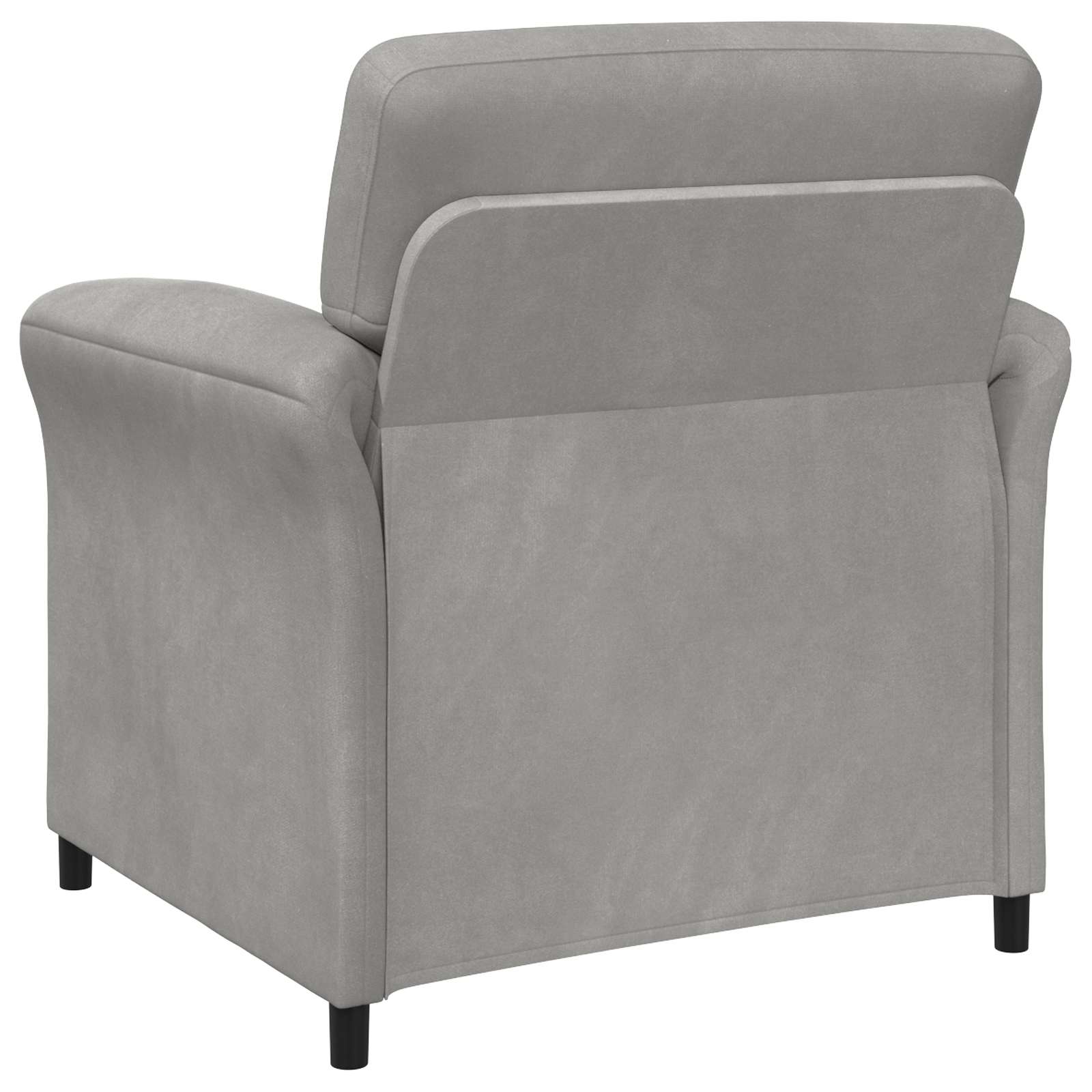 vidaXL 1-Sitzer Sofa Hellgrau 88 x 83 x 95 cm Samt