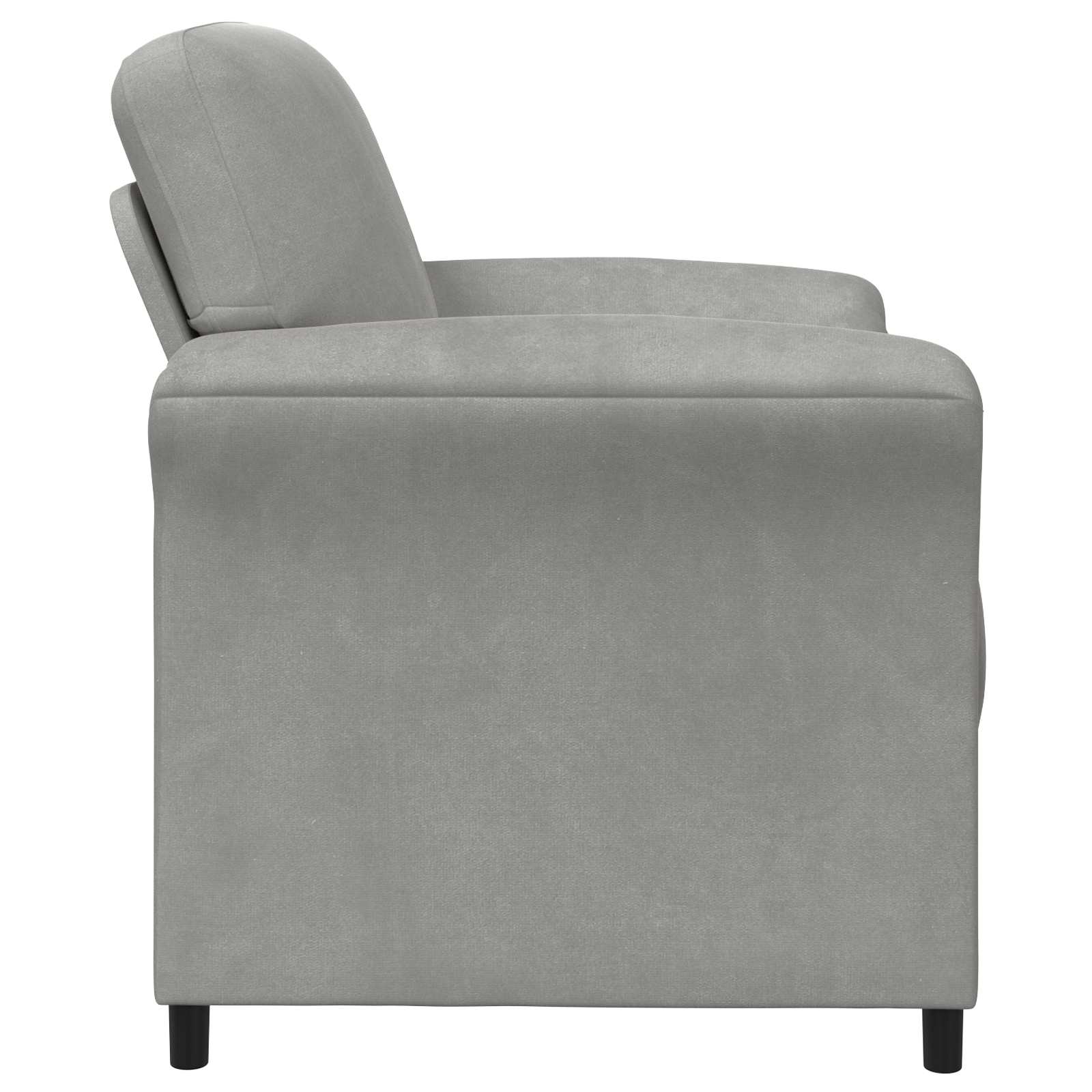 vidaXL 1-Sitzer Sofa Hellgrau 88 x 83 x 95 cm Samt