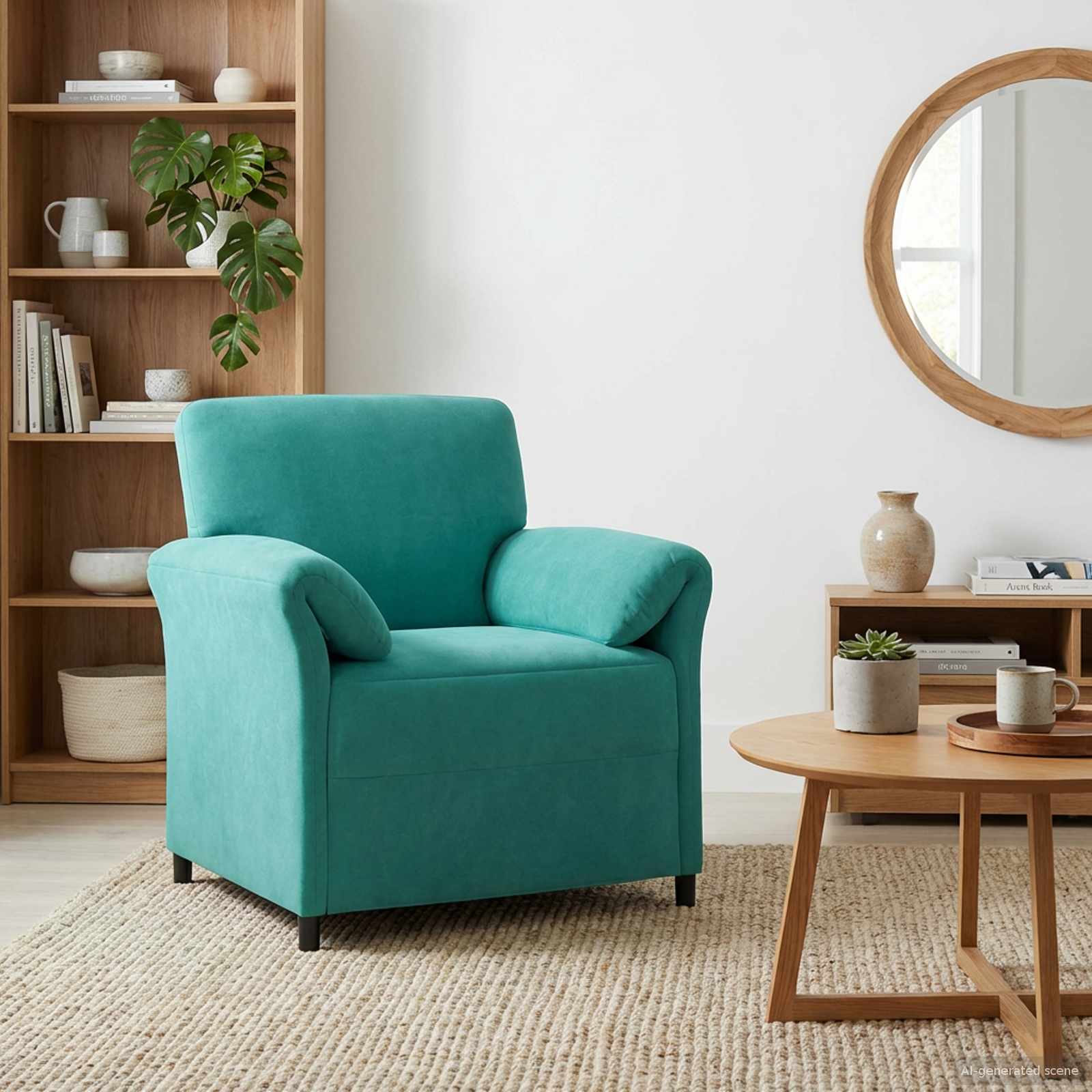 vidaXL 1-Sitzer Sofa Hellgrau 88 x 83 x 95 cm Samt
