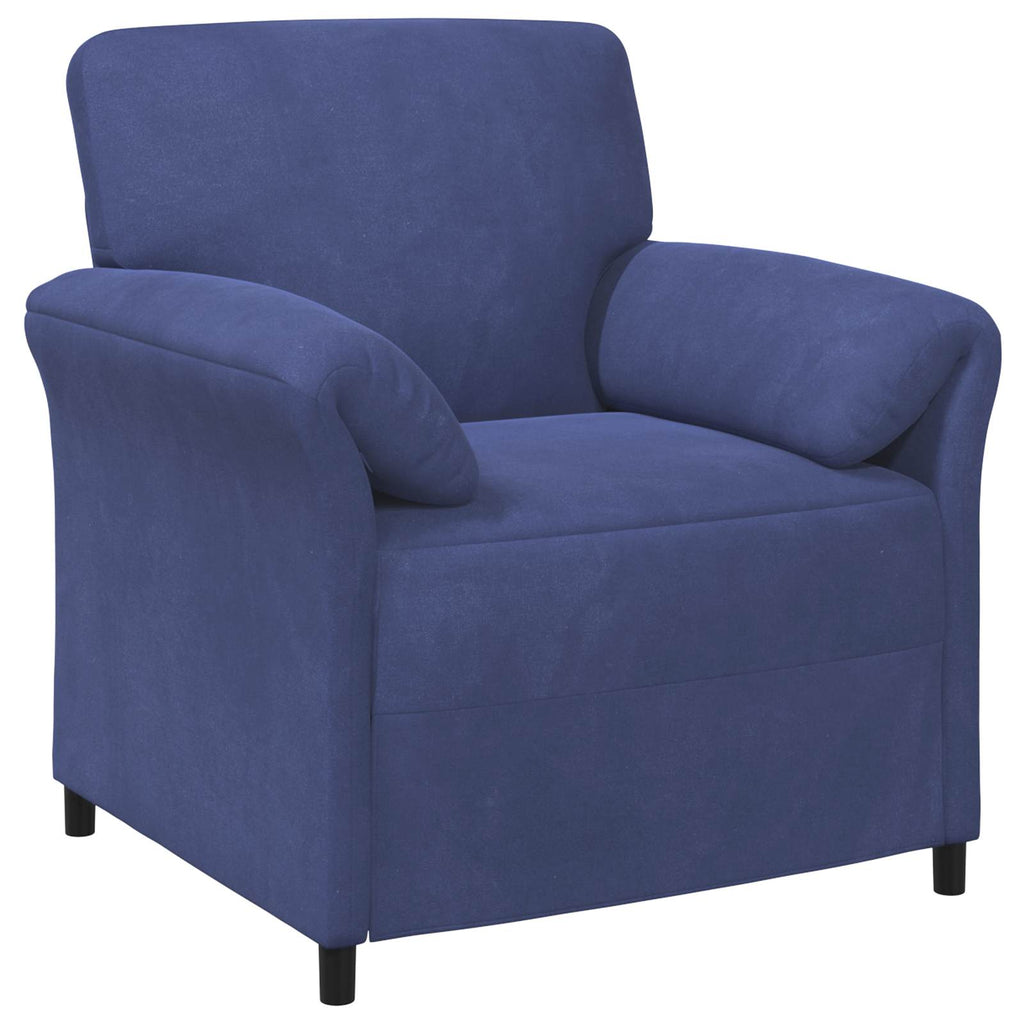 vidaXL 1-Sitzer Sofa Polizeiblau 88 x 83 x 95 cm Samt