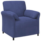 vidaXL 1-Sitzer Sofa Polizeiblau 88 x 83 x 95 cm Samt