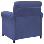 vidaXL 1-Sitzer Sofa Polizeiblau 88 x 83 x 95 cm Samt