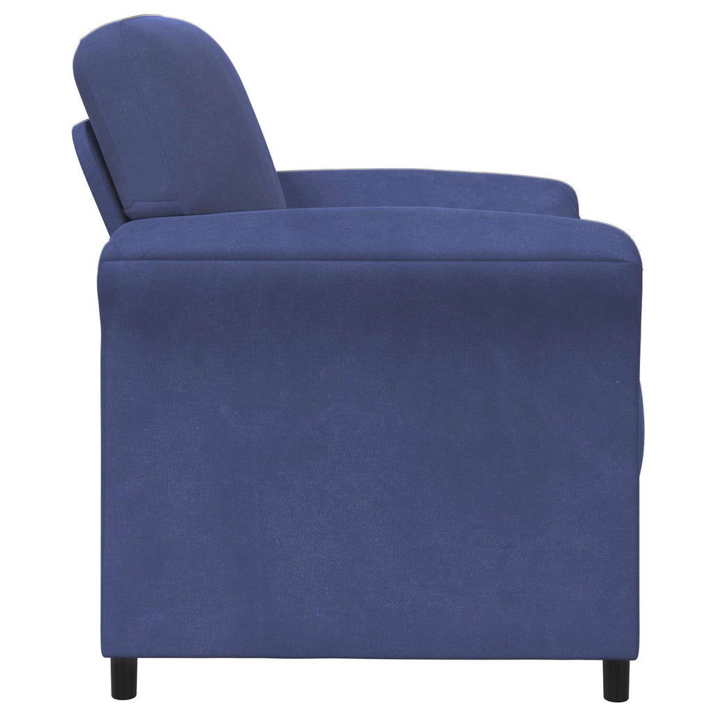 vidaXL 1-Sitzer Sofa Polizeiblau 88 x 83 x 95 cm Samt