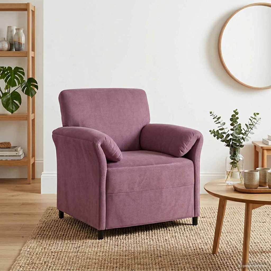 vidaXL 1-Sitzer Sofa Hellgrau 88 x 83 x 95 cm Samt