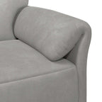 vidaXL 2-Sitzer Sofa Hellgrau 138 x 83 x 95 cm Samt