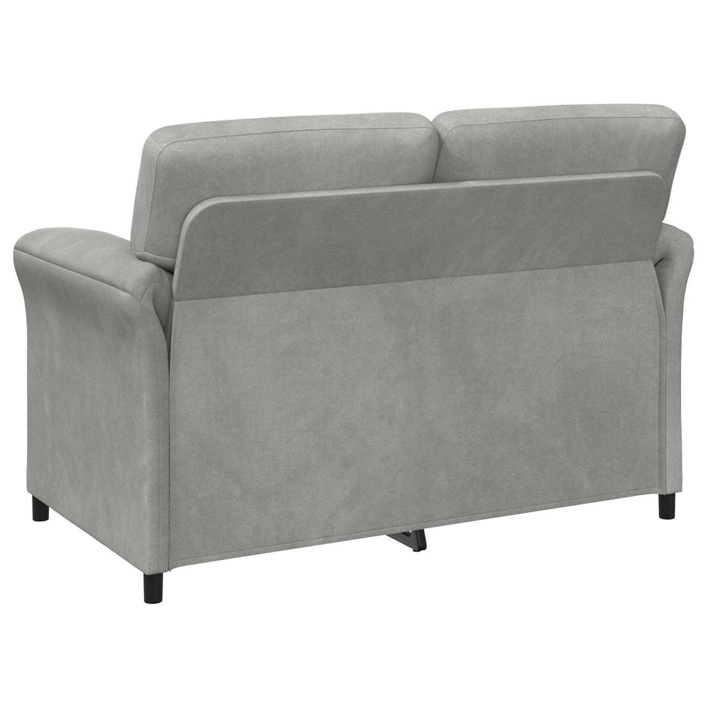 vidaXL 2-Sitzer Sofa Hellgrau 138 x 83 x 95 cm Samt
