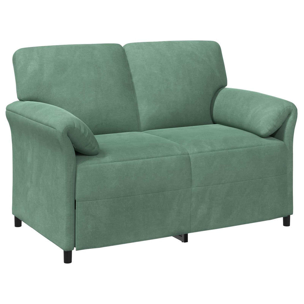 vidaXL 2-Sitzer Sofa Meergrün 138 x 83 x 95 cm Samt