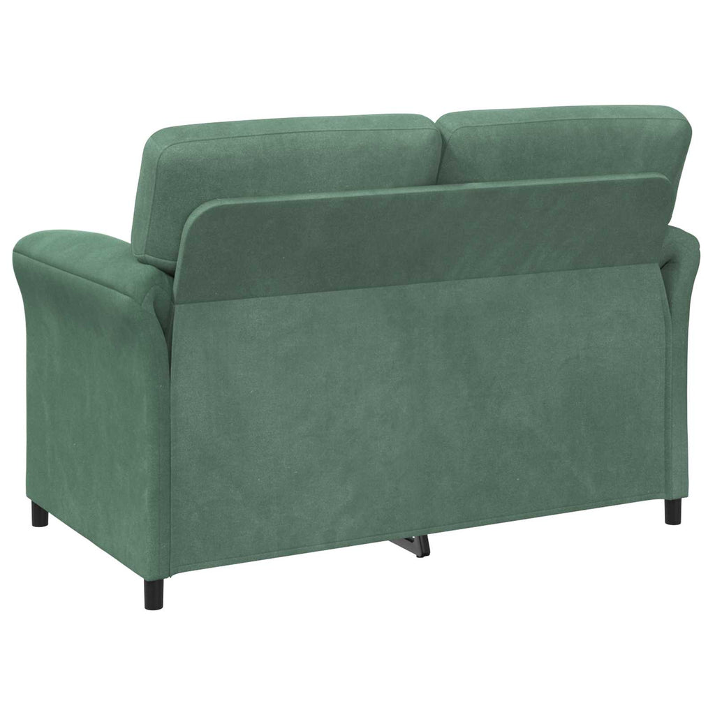 vidaXL 2-Sitzer Sofa Meergrün 138 x 83 x 95 cm Samt
