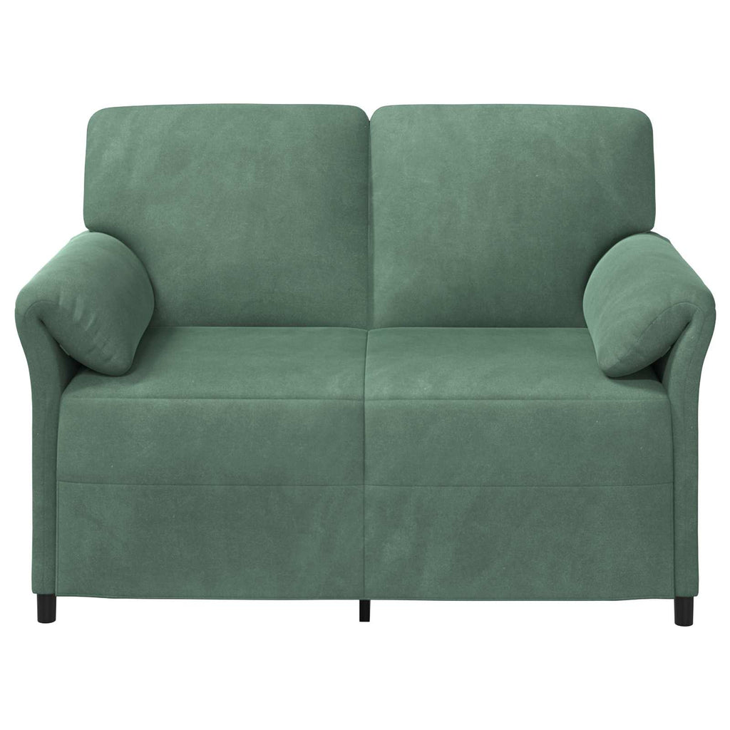 vidaXL 2-Sitzer Sofa Meergrün 138 x 83 x 95 cm Samt