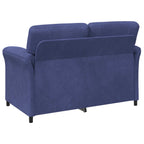 vidaXL 2-Sitzer Sofa Polizeiblau 138 x 83 x 95 cm Samt