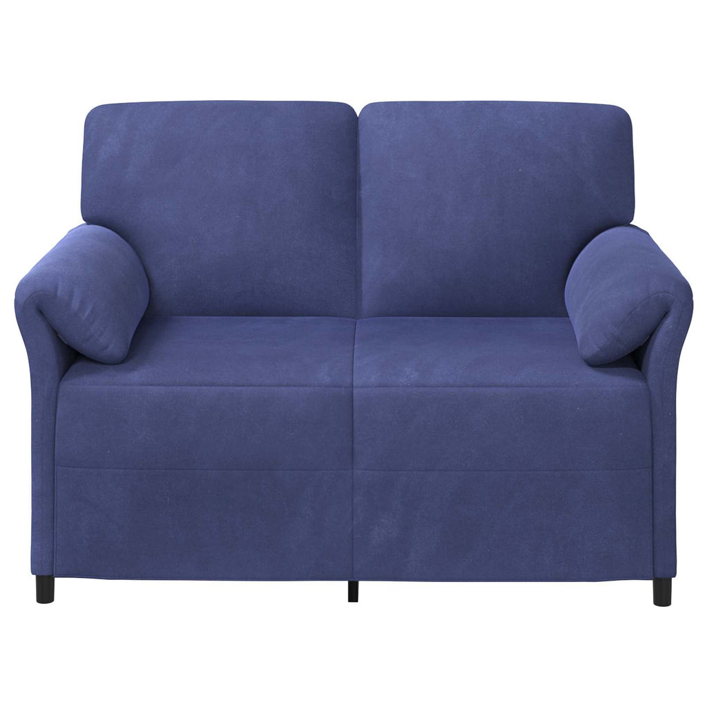 vidaXL 2-Sitzer Sofa Polizeiblau 138 x 83 x 95 cm Samt
