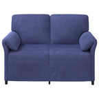 vidaXL 2-Sitzer Sofa Polizeiblau 138 x 83 x 95 cm Samt