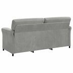 vidaXL 3-Sitzer-Sofa Hellgrau 198 x 83 x 95 cm Samt