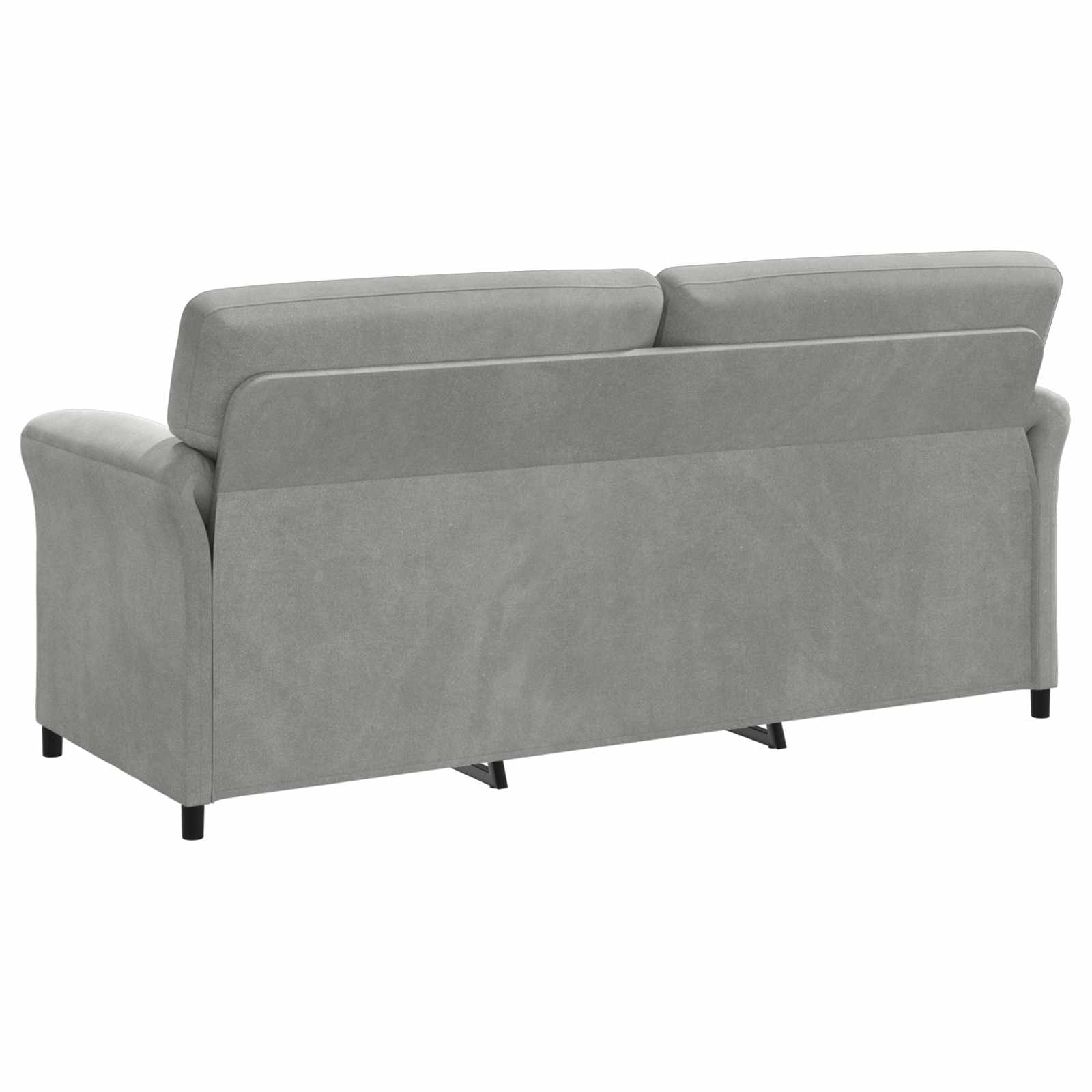 vidaXL 3-Sitzer-Sofa Hellgrau 198 x 83 x 95 cm Samt