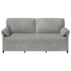 vidaXL 3-Sitzer-Sofa Hellgrau 198 x 83 x 95 cm Samt