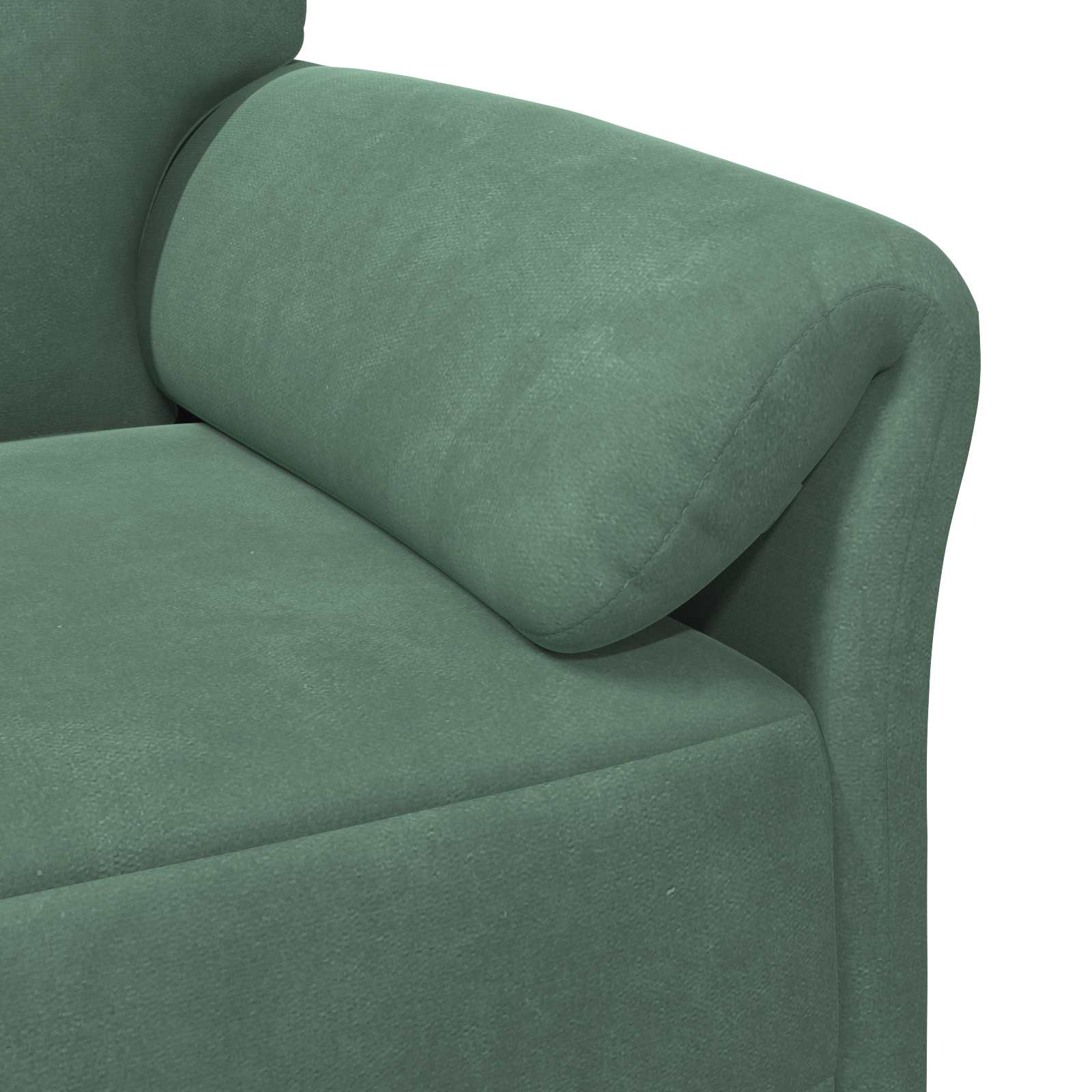 vidaXL 3-Sitzer-Sofa Meergrün 198 x 83 x 95 cm Samt
