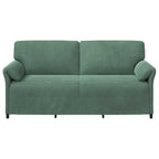 vidaXL 3-Sitzer-Sofa Meergrün 198 x 83 x 95 cm Samt