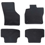 vidaXL Autofußmatte 4-tlg. Schwarz geeignet für Audi A3 2012-2020 Gummi