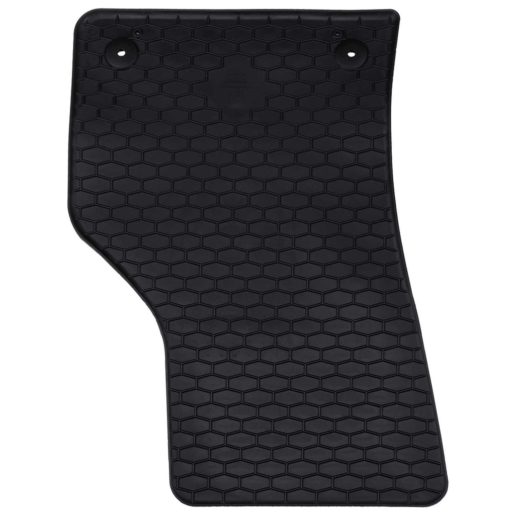 vidaXL Autofußmatte 4 pcs Schwarz Gummi