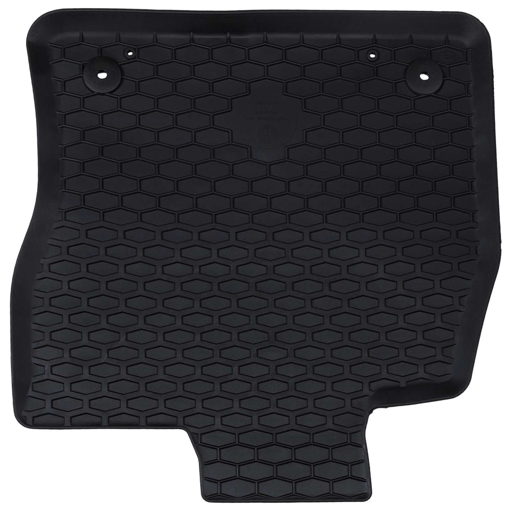 vidaXL Autofußmatte 4 pcs Schwarz Gummi