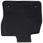 vidaXL Autofußmatte 4 pcs Schwarz Gummi